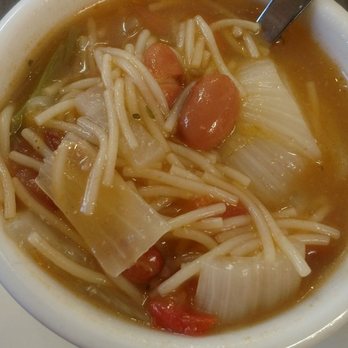 Jose's Cafecito Restaurant - Starter cup of homestyle fideo w/beans & potatoes...delicious!!! - Breakfast & Brunch Near Me - Weslaco, Texas