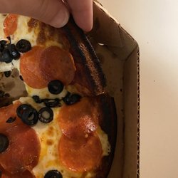 Round Table Pizza - Never seen crust like this come from Round Table. Unacceptable.