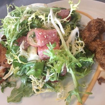 Coop 303 - Fried Chicken and Watermelon Salad - New American Near Me - Atlantic Beach, Florida