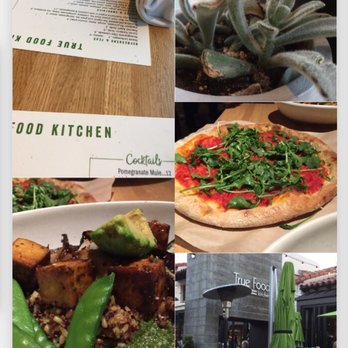 True Food Kitchen - Tomato and arugula pizza and ancient grains bowl with tofu added. - Vegetarian Near Me - Pasadena, California True Food Kitchen - Tomato and arugula pizza and ancient grains bowl with tofu added. - Vegetarian Near Me - Pasadena, California