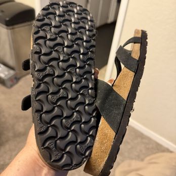 Sole Saver Boot & Shoe Repair - Newly replaced soles on my favorite pair of Birkenstocks. - Shoe Repair Near Me - Ceres, California Sole Saver Boot & Shoe Repair - Newly replaced soles on my favorite pair of Birkenstocks. - Shoe Repair Near Me - Ceres, California