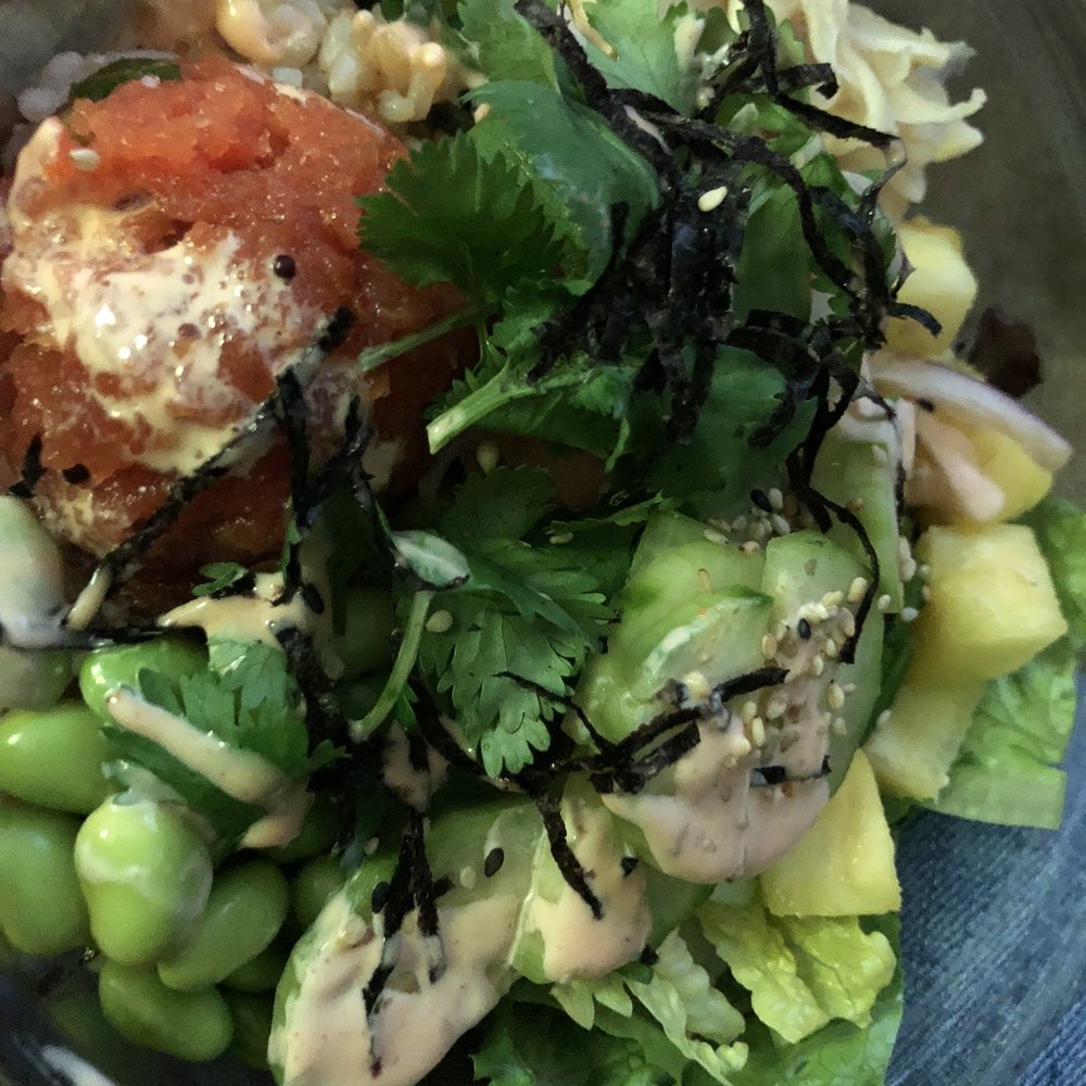Poke Time - Made my own bowl with spicy tuna & salmon - Poke Near Me - Plano, Texas Poke Time - Made my own bowl with spicy tuna & salmon - Poke Near Me - Plano, Texas