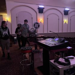 Wealthy Theatre - Projector and sound board