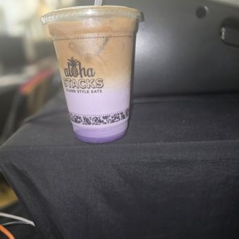 Aloha Stacks - Ice Ube Latte - Pancakes Near Me - Cerritos, California Aloha Stacks - Ice Ube Latte - Pancakes Near Me - Cerritos, California