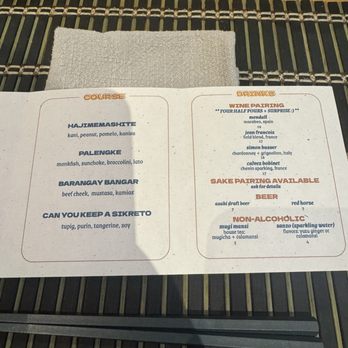 Ox & Tiger - Menu 3/2025 - Filipino Near Me - San Francisco, California