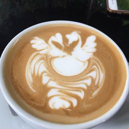 The latte... two cool swans