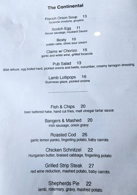 Menu photo 7 Continental Portland, ME