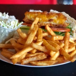 The O at 112 - Cod fish sandwich. Delicious.