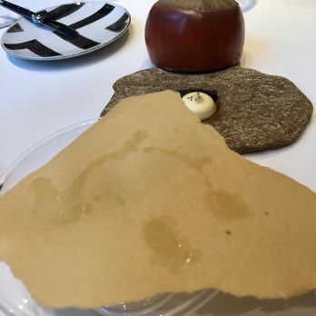 ABaC Restaurante - Whipped hazelnut butter with bread crusts and caviar - Spanish Near Me - Barcelona, B