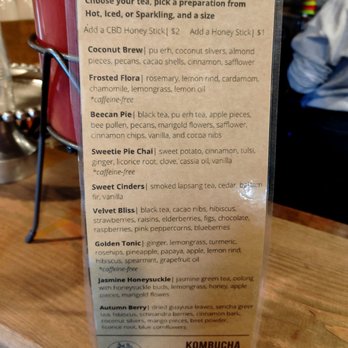 The Mad Herbalist - The Tea Menu - Tea Rooms Near Me - Clarksville, Tennessee