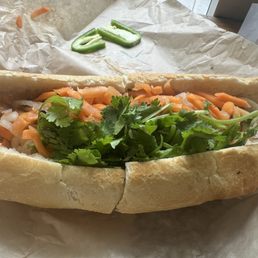 Teriyaki tofu banh mi Teriyaki tofu banh mi