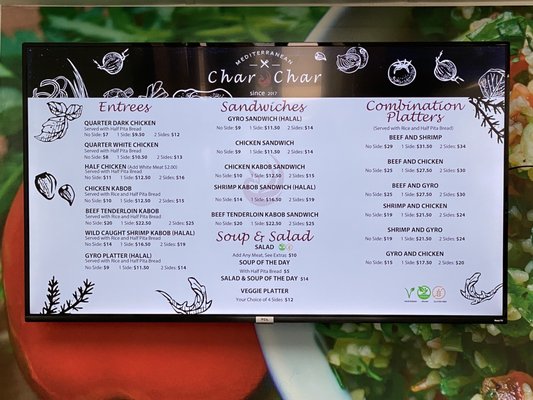 Menu photo 2 Char Char Tulsa, OK