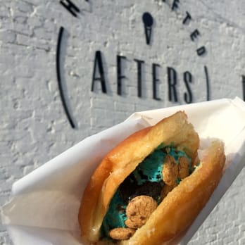 Afters Ice Cream - Milky bun! Cookie monster ice cream and cookie crisp topping~ - Desserts Near Me - Pasadena, California Afters Ice Cream - Milky bun! Cookie monster ice cream and cookie crisp topping~ - Desserts Near Me - Pasadena, California