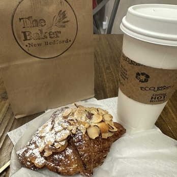 The Baker - Almond croissant - Coffee & Tea Near Me - New Bedford, Massachusetts The Baker - Almond croissant - Coffee & Tea Near Me - New Bedford, Massachusetts