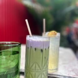 Ube Matcha and mango Lemonade