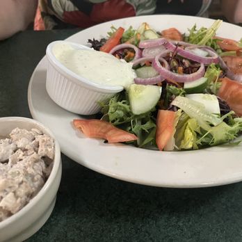Metro Diner - Chicken salad just waiting to jump on that bed of greens - Diners Near Me - The Villages, Florida Metro Diner - Chicken salad just waiting to jump on that bed of greens - Diners Near Me - The Villages, Florida