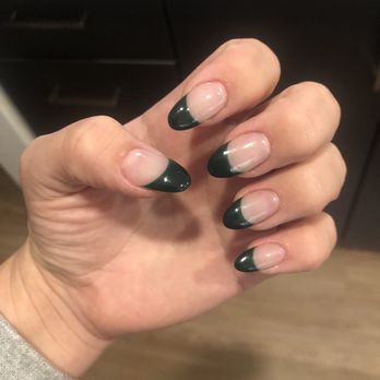 Angel Nails Spa - Full set with French tips - Nail Salons Near Me - Seattle, Washington