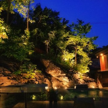 Concept 72 - an outdoor pool lit up at night - Landscaping Near Me Concept 72 - an outdoor pool lit up at night - Landscaping Near Me