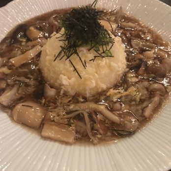 Kinjiro - Agedashi housemade tofu and organic mushroom ankako sauce.   So different, earthy yet refined. - Izakaya Near Me - Los Angeles, California