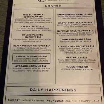 Social - Menu - New American Near Me - Costa Mesa, California Social - Menu - New American Near Me - Costa Mesa, California