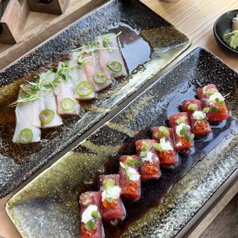 Sama Handroll - Hamachi Serrano and BLUEFIN BURRATA (IG & TT: @takeonefortheroad) - Japanese Near Me - Los Angeles, California Sama Handroll - Hamachi Serrano and BLUEFIN BURRATA (IG & TT: @takeonefortheroad) - Japanese Near Me - Los Angeles, California
