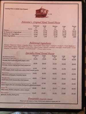 Menu photo 2 Antonino's Ristorante La Grange, IL Menu photo 2 Antonino's Ristorante La Grange, IL