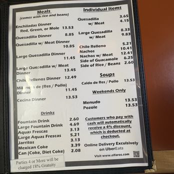 El Faro - Menu - Mexican Near Me - Riverside, Illinois El Faro - Menu - Mexican Near Me - Riverside, Illinois