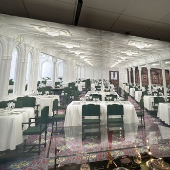 Titanic: An Immersive Voyage - Picture of the 1st Class Dinning Room - Museums Near Me - Boynton Beach, Florida Titanic: An Immersive Voyage - Picture of the 1st Class Dinning Room - Museums Near Me - Boynton Beach, Florida