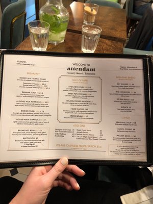 Menu photo 3 The Attendant London, XGL Menu photo 3 The Attendant London, XGL