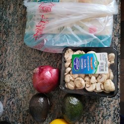 Sprouts Farmers Market - Chicken thighs - 1 pkg mushrooms- 2 avocado- 1 lemon - 1 red onion - 3/12/23