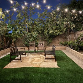Tough Turf - Artificial Grass, Flagstone and String lights - Artificial Turf Near Me - Artesia, California Tough Turf - Artificial Grass, Flagstone and String lights - Artificial Turf Near Me - Artesia, California