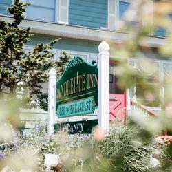 Candlelite Inn Bed & Breakfast - Bright pink roses and flowers bloom all summer long at Candlelite Inn Bed & Breakfast.
