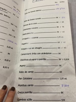 Menu photo 2 Charquito Puerto de Sagunto, V