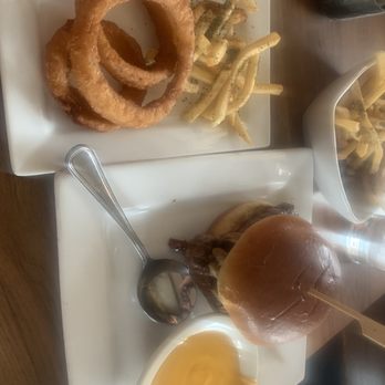 Herb's Tavern - Delish! Herb burger, rosemary fries and onion rings - American Near Me - Rocky River, Ohio
