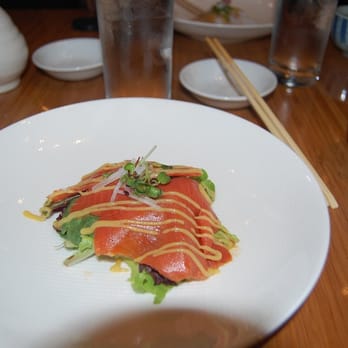 Tojo's - Salmon sashimi salad. - Japanese Near Me - Vancouver, British Columbia Tojo's - Salmon sashimi salad. - Japanese Near Me - Vancouver, British Columbia