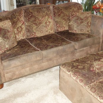 J & D Upholstery - BEFORE: Old Worn Out Sofa - Furniture Reupholstery Near Me - Huntington Beach, California J & D Upholstery - BEFORE: Old Worn Out Sofa - Furniture Reupholstery Near Me - Huntington Beach, California