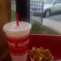 Fit as many fries into the cup as I could ... still a whole bunch left in the bag (not pictured).  This is a small fries, by the way.