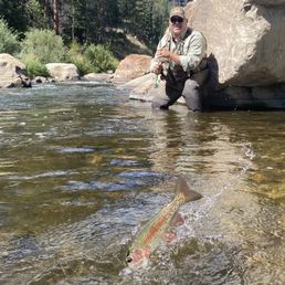 One of several healthy rainbows landed during my guided trip.