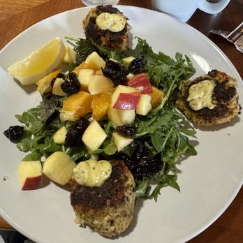 The Mason Jar Cafe - Crab cakes and mason jar salad - Breakfast & Brunch Near Me - Benton Harbor, Michigan The Mason Jar Cafe - Crab cakes and mason jar salad - Breakfast & Brunch Near Me - Benton Harbor, Michigan