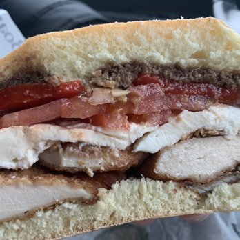 Dominick's Deli - Dominick special on panini with cutlet - so good - Caterers Near Me - New Hyde Park, New York Dominick's Deli - Dominick special on panini with cutlet - so good - Caterers Near Me - New Hyde Park, New York