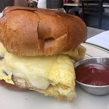 Brenda's Oakland - Make Your Own Damn Sandwich (eggs, pork patty, mushrooms) - Breakfast & Brunch Near Me - Oakland, California Brenda's Oakland - Make Your Own Damn Sandwich (eggs, pork patty, mushrooms) - Breakfast & Brunch Near Me - Oakland, California