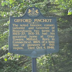 Gifford Pinchot Historical Marker - Gifford Pinchot Historical Marker, Milford