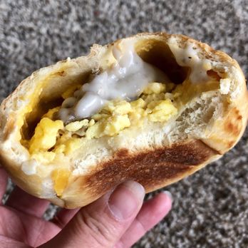 Coaches Kolaches - Breakfast sausage & egg with their homemade sausage gravy. - Bakeries Near Me - Urbandale, Iowa Coaches Kolaches - Breakfast sausage & egg with their homemade sausage gravy. - Bakeries Near Me - Urbandale, Iowa