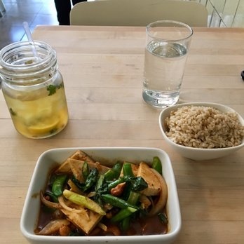 Land - Lunch special entree, cashew vegetable wok with tofu. Also got Land Thai Iced Tea (excellent). - Thai Near Me - New York, New York Land - Lunch special entree, cashew vegetable wok with tofu. Also got Land Thai Iced Tea (excellent). - Thai Near Me - New York, New York