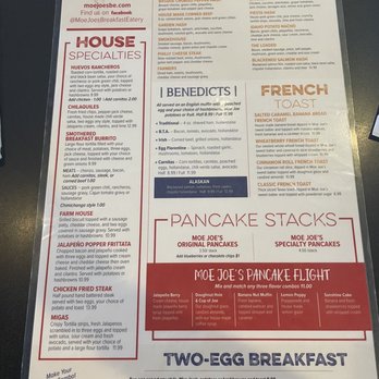 Moe Joe's Breakfast Eatery - Menu - Breakfast & Brunch Near Me - Meridian, Idaho