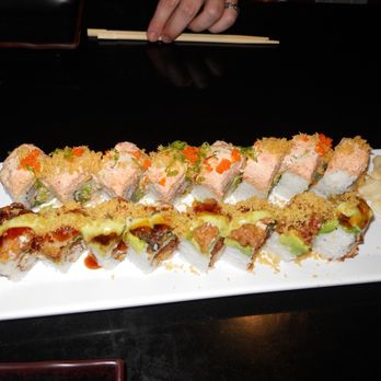 Akira - fire dragon(top) dragon lady(bottom) - Sushi Bars Near Me - Santa Cruz, California Akira - fire dragon(top) dragon lady(bottom) - Sushi Bars Near Me - Santa Cruz, California