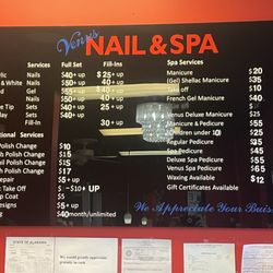 Venus Nails & Spa - Prices as of Jan 3 2025