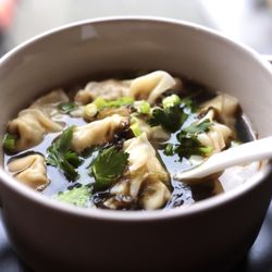 Noodle Fans - Wontons are memories from my childhood. I am very happy to have such authentic handmade Wontons in Noodle Fans.