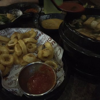 Pelicana Chicken - Flushing - Calamari and fish cake soup - Korean Near Me - Flushing, New York Pelicana Chicken - Flushing - Calamari and fish cake soup - Korean Near Me - Flushing, New York