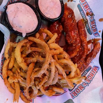 Wings 'N More - Texas BBQ wings and Onion Rings. - Chicken Wings Near Me - College Station, Texas Wings 'N More - Texas BBQ wings and Onion Rings. - Chicken Wings Near Me - College Station, Texas